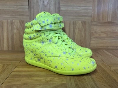 RARO🔥 Talla 6.5 - Reebok Classic Hi Top x Melody Ehsani Constellation Amarillo Neón Foto 1 de 4