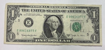 Series 1963-B One Dollar Federal Reserve Note Circulated - Image 1 of 2