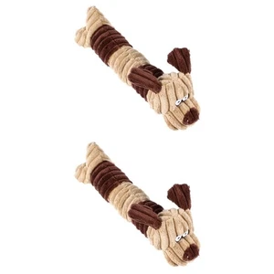  2 PCS Beißwurst Für Hunde Hundespielzeug Quietschies Hundekauenspielzeug Welpen - Bild 1 von 12