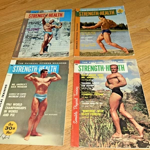 4 -  STRENGTH & HEALTH Magazine  March 1961 / Jan 1962 / Nov. 1962 / March 1963 - Picture 1 of 23