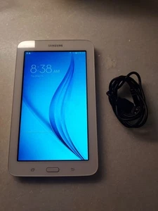 SAMSUNG GALAXY TAB E LITE SM-T113 8GB. Wi-Fi, 7in - White - Picture 1 of 4