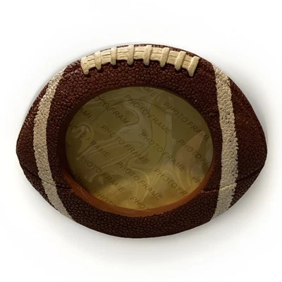 Ceramic Football Shaped Picture 3 x 3 Photo Frame 7"length x 4" height - Image 1 of 4