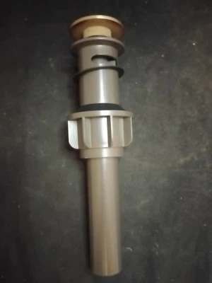 Conjunto de drenaje emergente acabado dorado de lujo 2 1/4" x 9 1/2" champán bronce  Foto 1 de 2