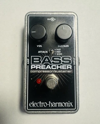 Electro-Harmonix EHX Bass Preacher Bass Guitar Compressor Sustainer Pedal - Image 1 of 4