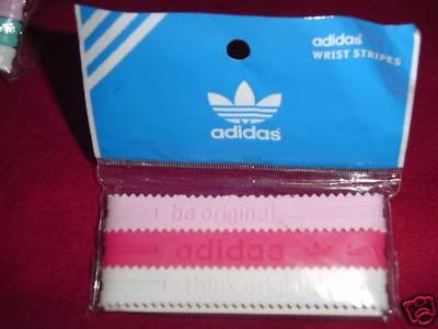 Adidas Originales Bailarina Bandas Pulseras Pulseras Rosa Blanco Rojo 3 paquete ¡Nuevo! Foto 1 de 2