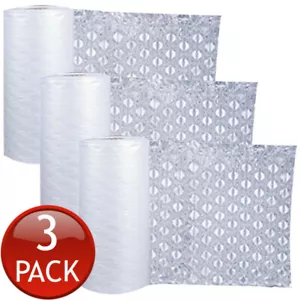 3 x Bubble Wrap Air Sheet Void Fill Protection Protective Cushion Roll 500m - Picture 1 of 12