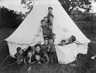 Boy Scout Old Photo   Boy Scouts Crammed Into A Tent During A Camping Holiday At