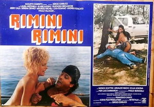 LOTTO SET 5 FOTOBUSTE LOBBYCARD RIMINI RIMINI SERGIO CORBUCCI MONICA SCATTINI - Picture 1 of 5