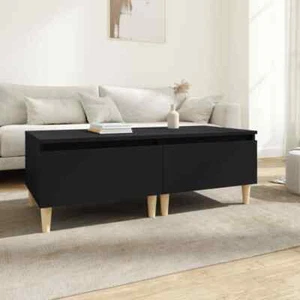 vidaXL Side Tables 2 pcs Black 50x46x35 cm Engineered Wood - Picture 1 of 11