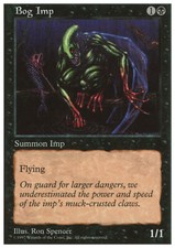 Magic the Gathering MTG Bog Imp (145) Fifth Edition   LP