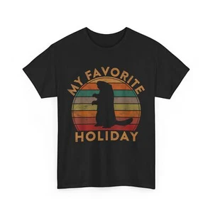 My Favorite Holiday Ground Hog Sunset Gift Groundhog Day T-Shirt - Picture 1 of 18