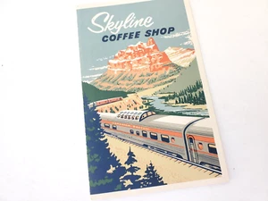 NICE 1959 Canadian Pacific Railway SKYLINE COFFEE SHOP Menu observation dome car - Picture 1 of 12