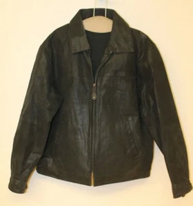 HERREN LEE SCHWARZE LEDER FLIEGER/PILOTEN JACKE GR. L - Bild 1 von 5