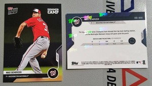 2020 Topps Now #OD-455 Max Scherzer Summer Camp Edition Road to Opening Day
