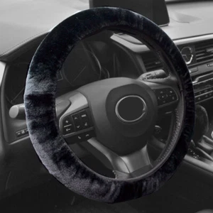 Auto Lenkradbezug Plüsch Winter Lenkradhülle Handbremsabdeckung 37cm-39cm Warm - Afbeelding 1 van 7