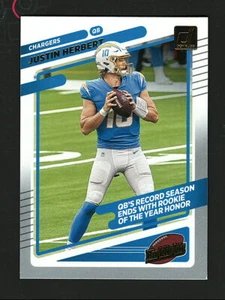 Justin Herbert Insert 2021 Donruss Highlights #22 Football Card - Picture 1 of 1