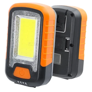 2x COB LED KFZ Arbeitsleuchte Akku Inspektionsleuchten Handlampe m Magnet Haken/ - Bild 1 von 7