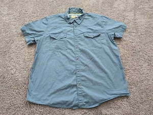 Magellan Outdoors Button Up Shirt Mens 2XL Blue Loose Fit Fishing Outdoors - Picture 1 of 9