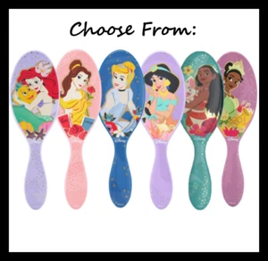 Wet Brush Detangler Hair Brush - Princesses Celebration - CHOOSE YOURS - Picture 1 of 7