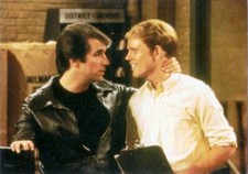 DUOCARDS TV HAPPY DAYS - THE FONZ & RICHIE P1 #1 PROMO INSERT TRADING CARD 1998