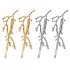 4pcs Tree Hair Clips, Retro Branch Hair Accessories for Women (Golden/Silver)
