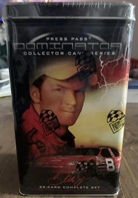 Dale Earnhardt Jr 2006 Press Pass Dominator Nascar ~33Trading Card Tin Can Set~ - Image 1 of 4