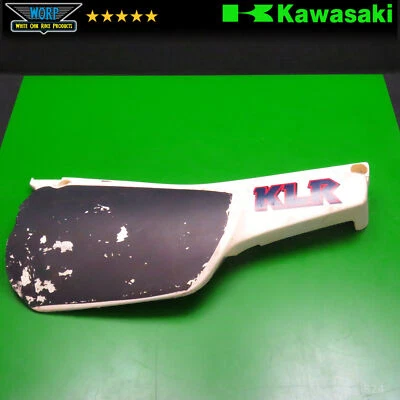 Kawasaki KLR250 1985 lado derecho número trasero panel cubierta lateral original OEM  Foto 1 de 4