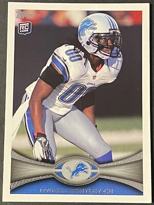 2012 Topps #318 Dwight Bentley Detroit Lions Football Card - Image 1 of 2