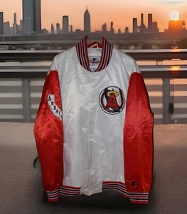 Size XXXL - 90’s ANAHEIM ANGELS MLB White Snap Front Starter Jacket Vtg Rare Htf - Picture 1 of 9