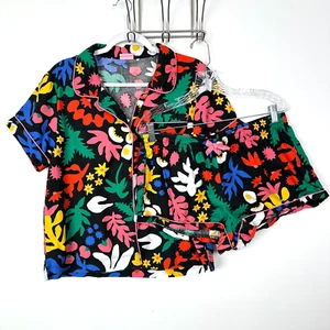 Ban.do Kurzarm Freizeit Kragen Flanell 100% Baumwolle im Flower Power Set-LRG - Bild 1 von 16
