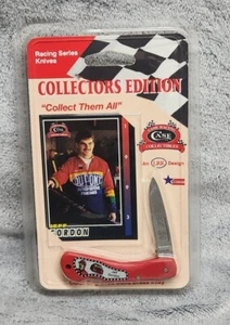 1993 CASE XX KNIFE JEFF GORDON WITH MAXX CARD, Rainbow Warrior Dupont - Picture 1 of 3