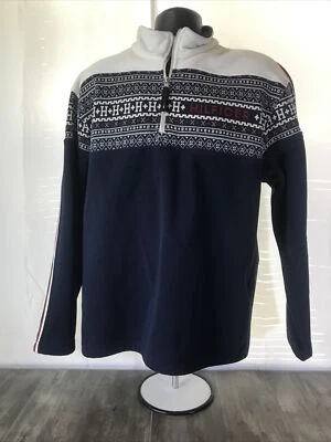 Pullover polar vintage años 90 Tommy Hilfiger bordado deletreado cuarto cremallera Lg Foto 1 de 4