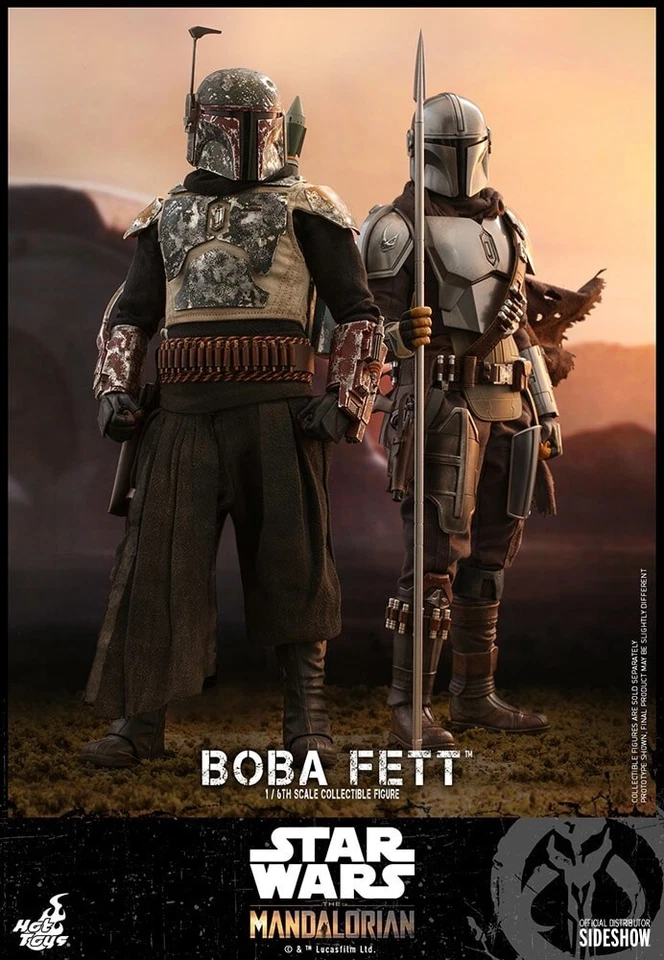 STAR WARS - The Mandalorian - Boba Fett 1/6 Action Figure 12" TMS033 Hot Toys - Image 1 of 4
