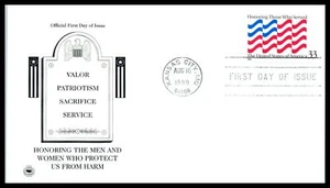 1999 Honoring Those Who Served flag Sc 3331 33c FDC with PCS cachet - Picture 1 of 1