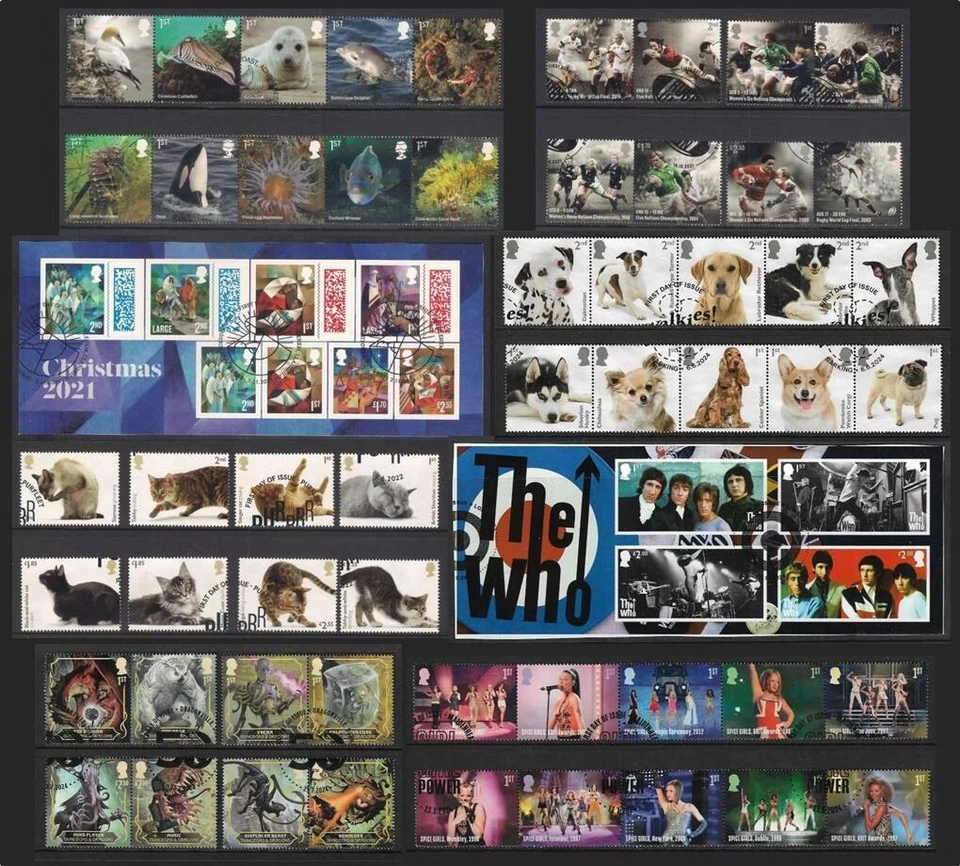 GB 2021-2025 Commemorative Stamp Sets Mini Sheets Fine Used Multiple Set Choice - Image 1 of 1