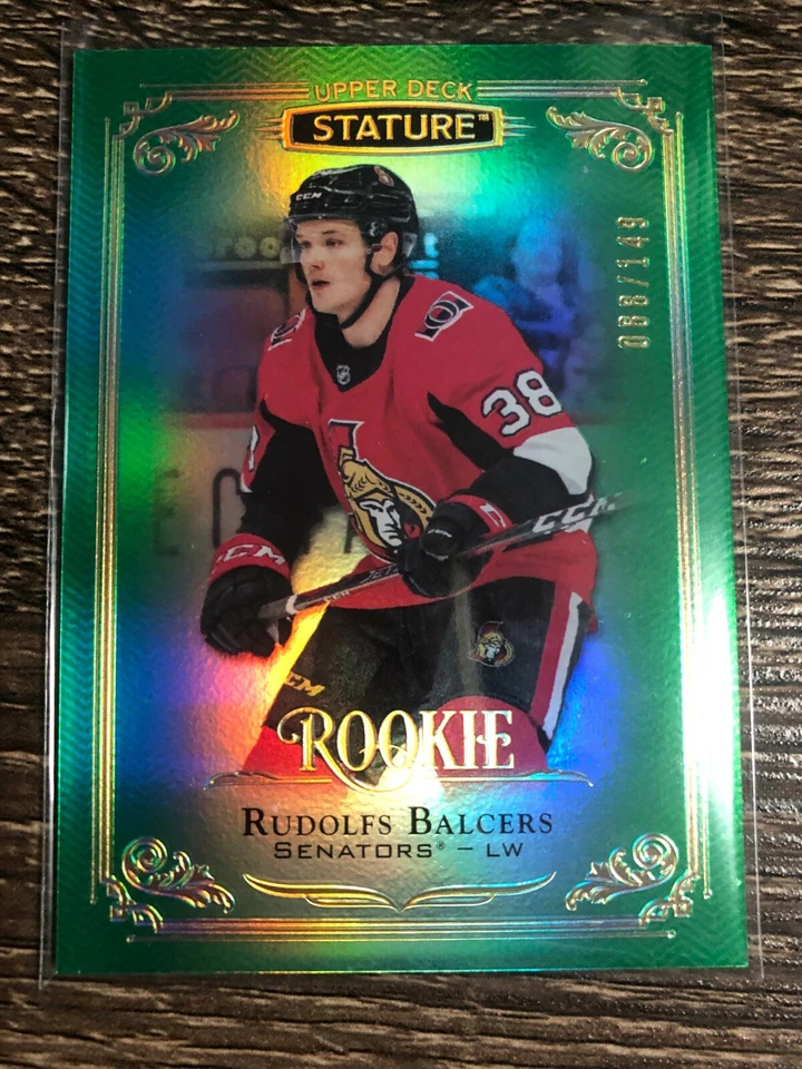 RUDOLFS BALCERS 2019-20 UD Stature GREEN Rookie #088/149 #191 - Image 1 of 1