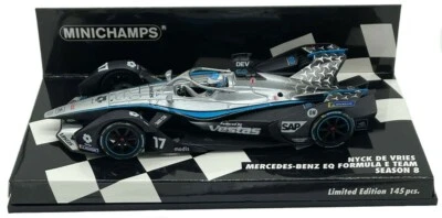 Minichamps Mercedes EQ Formula E Team #17 Season 8 - Nyck De Vries  1/43 Scale - Image 1 of 2