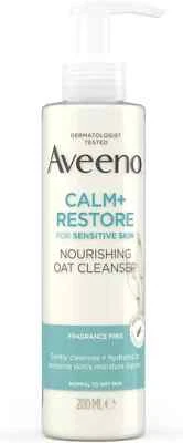 Aveeno face calm + restore nourishing oat cleanser 200ml UK Free & Fast Delivery