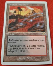 Mtg magic sulfurous springs 6 th è sixth edition french sulfur sources