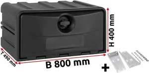 LKW Staukasten Staubox Kunststoff 800x400x490mm Copar Unterflurbox mit Halterung - Bild 1 von 9