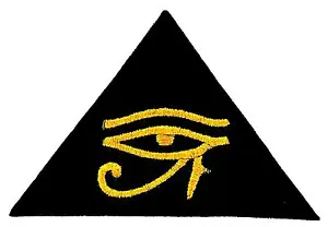 Patch patches backpack embroidered iron sew on badge eye of horus biker symbol - Picture 1 of 1