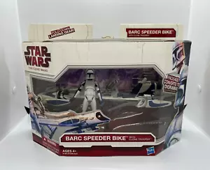 Clone Trooper and BARC Speeder Bike STAR WARS The Clone Wars TCW MIB NEW D1 - Picture 1 of 2