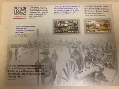 US Postage 2012 Sheet of 12 Forever1862 Civil War Stamps 4665a 4664-4665 MNH - Image 1 of 2