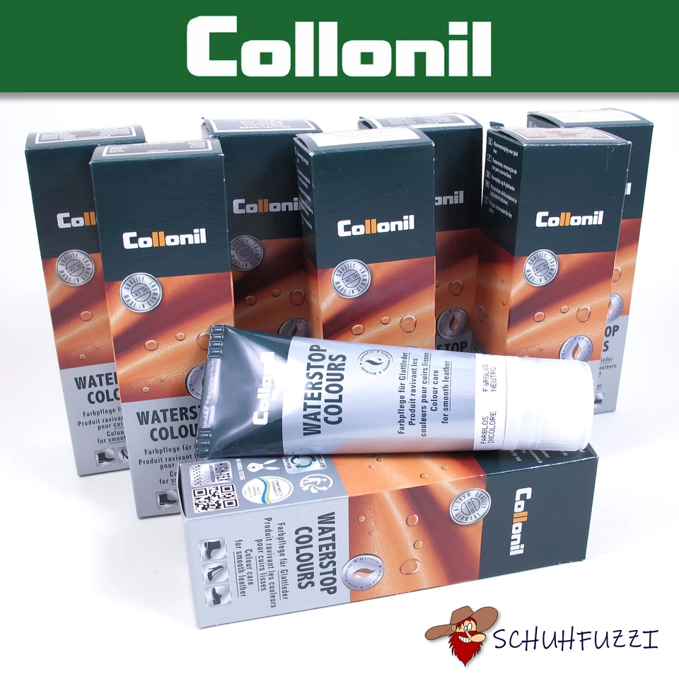 Schuhcreme Collonil WATERSTOP COLOURS + 33 Farben + Tube Ledercreme Pflegecreme - Bild 1 von 1