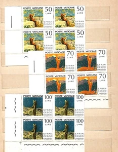 VATICANO 1977 ANNIVERSARIO MORTE DI SAN FRANCESCO IN QUARTINA  MNH** - Imagen 1 de 2