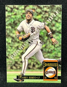 1994 Donruss Baseball - BARRY BONDS #1 - PROMO SAMPLE - SAN FRANCISCO GIANTS - Picture 1 of 2