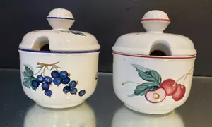 Villeroy & Boch...(1) Jam Pot...(2) Jam Pots Available...Both Appear Unused... - Picture 1 of 6