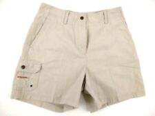 Lauren Ralph Lauren Women's 100% Cotton Flat Front Khaki Beige Bermuda Shorts 8