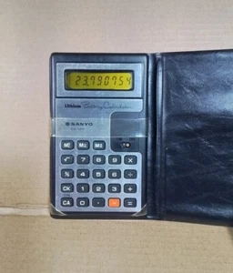 Vintage Calculator Calculadora Sanyo CX-1211 funcional - Imagen 1 de 7