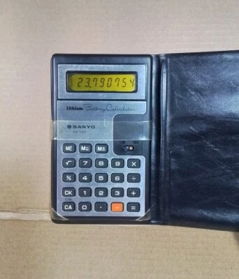 Vintage Calculator Calculadora Sanyo CX-1211 funcional - Imagen 1 de 4